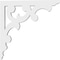 Ekena Millwork Vienna Architectural Grade PVC Bracket, 5/8"W X 8"D X 8"H BKTP01X08X08VI - alternate 3